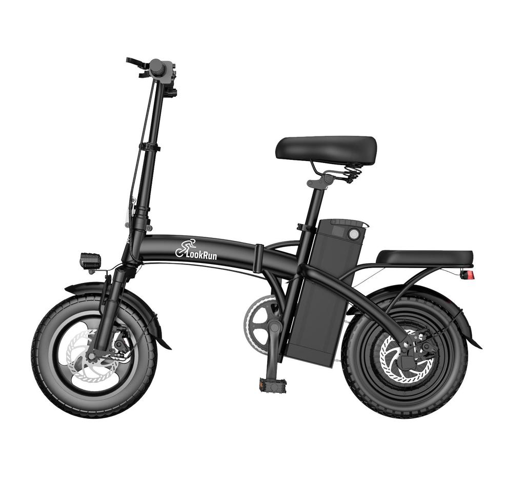 Lookrun T11 City Convenient Folding Electric Bicycle 350W Motor 36V7.8Ah Battery Outdoor Riding Mobility Bike For Unisex
