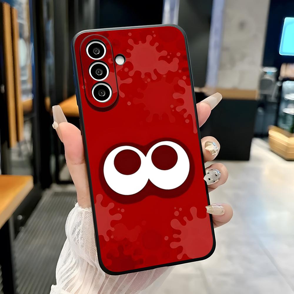 Game S-Splatoon Art Phone Case For Samsung A25 A13 A33 5G A54 A36 A35 A56 A52 A14 Shockproof Soft Cover Samsung A35