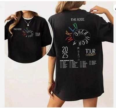 Das The Rose Once Upon AWRLD Tour Shirt, Das The Rose 2025 Welttournee T-Shirt