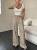 woMen's  Style Casual Pants Autumn New Arrivals Solid Straight Leg Long Pants Women's Wear