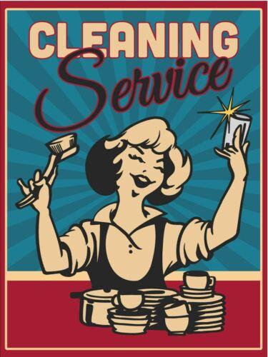 Cleaning Service Vintage Retro Metal SignAluminum 20x30cm(7.8x11.8inch)