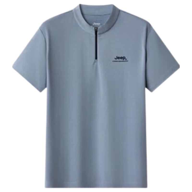 

Jeep Men s Half-Zip Stand Collar Quick-Dry T-Shirt 3XL