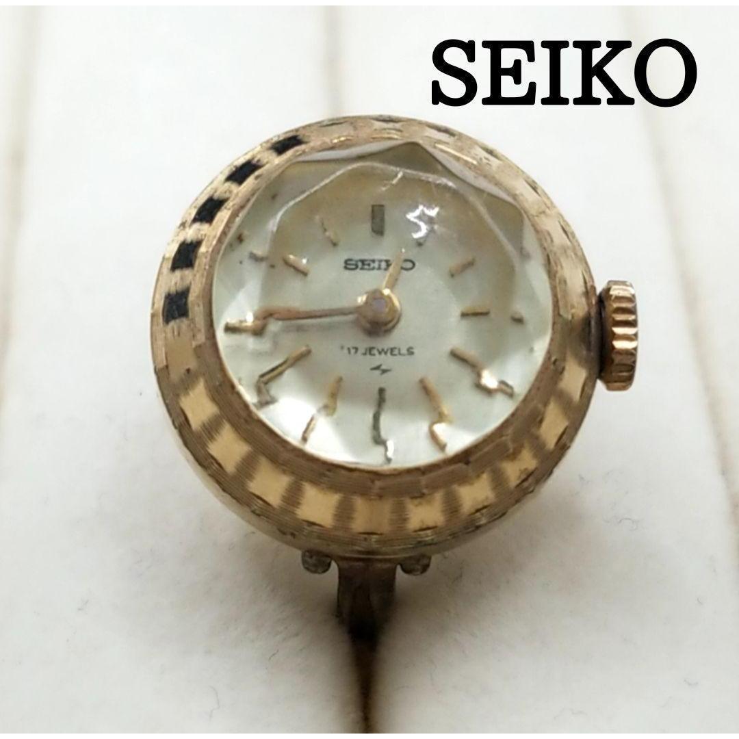 Used SEIKO Seiko working item, ring watch gold, vintage_919