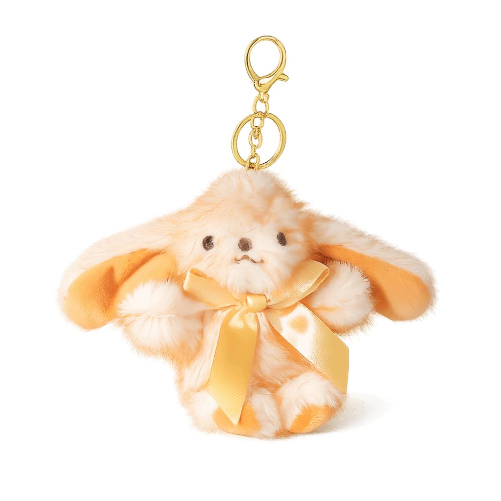 

Cute Cartoon Plush Rabbit Keychain Pompom Animal Bag Charm Easter Bunny Key Ring Hanging Accessory