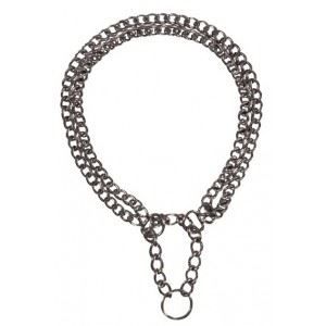Collier étrangleur - Trixie - 40 cm - Chromé - Sécurité - Taille Moyen