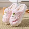 Apple Alphabet Drag Autumn and Winter Couple Casual Home Cotton Shoes Warm and Comfortable Household Cotton Slippers
