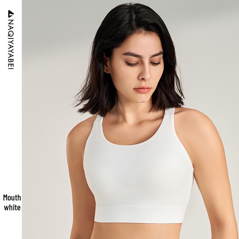 

Женский ударопрочный бесшовный быстросохнущий спортивный бюстгальтер - Йога, Бег, Дышащий, Плотный эластичный топ-майка M