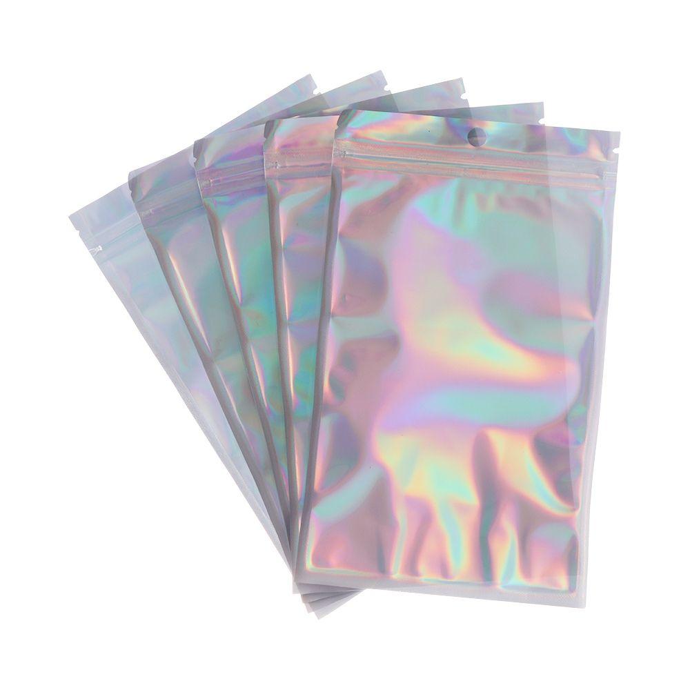 20 Pcs Retail Aluminum Foil Self Seal Packaging Bag Storage Zipper Reclosable Pouches
