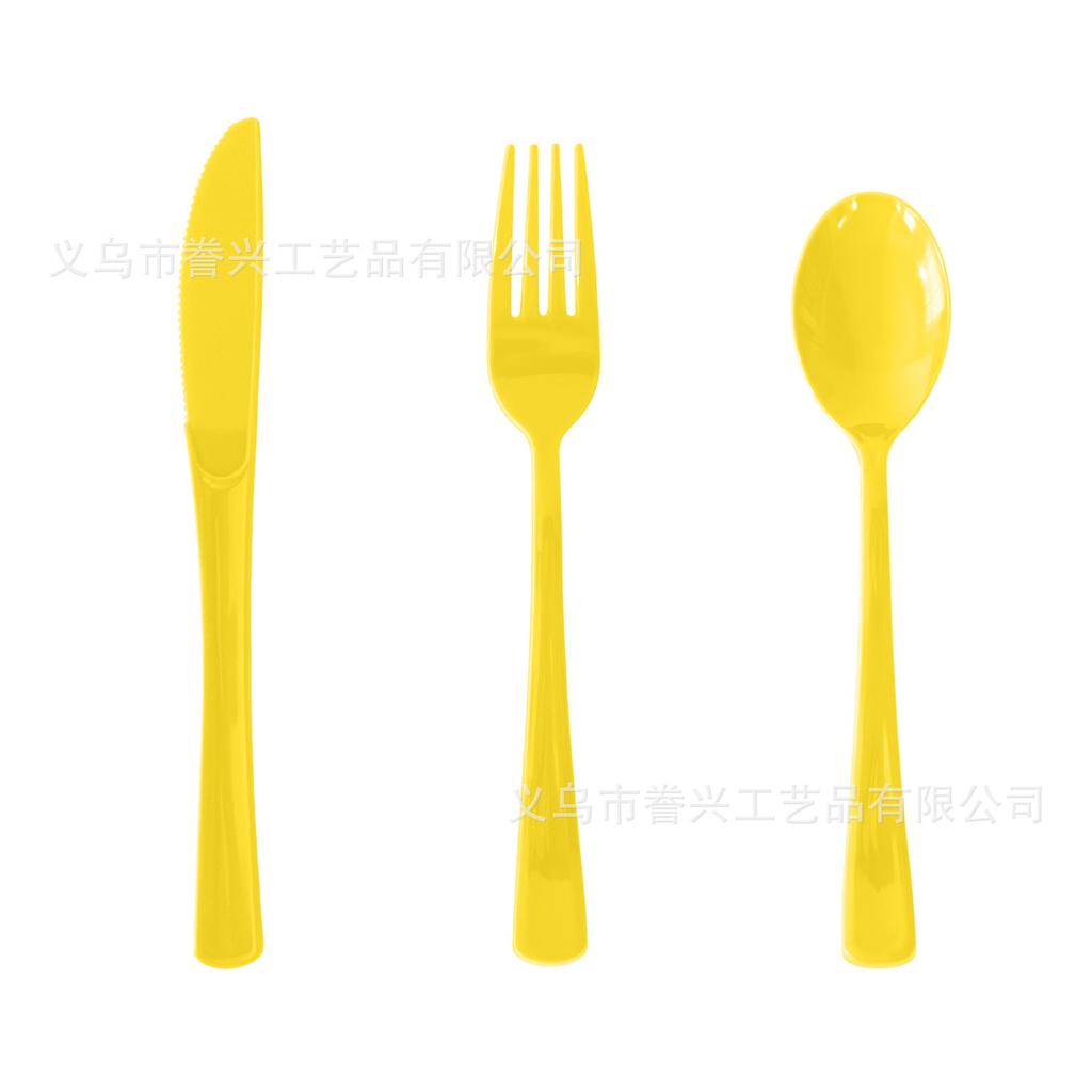 Disposable Knives, Forks And Spoons, Tableware, Spot Plastic Party Party Party Knives, Forks And Spoons, Color Foreign Trade Supply