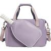 Large Capacity Pickleball Duffle Bag Detachable Crossbody Strap Front Independent Paddle Pocket Multi-Sport Sports Handbag