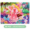 60 Piece Children's Puzzle Anime Cartoon Flat Puzzle Puzzle Puzzle Puzzle Board for Early Childhood Education Puzzle Building Bl