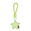 Fabric Series Cute Leather Fruit Pendant Keychains: Apple, Strawberry, Star Fruit — Small, Customizable Ornaments