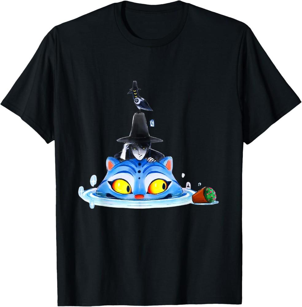 Cute Derpy Tiger and Bird Japanese Art Kpop Unisex T-Shirt Unisex T-Shirt M