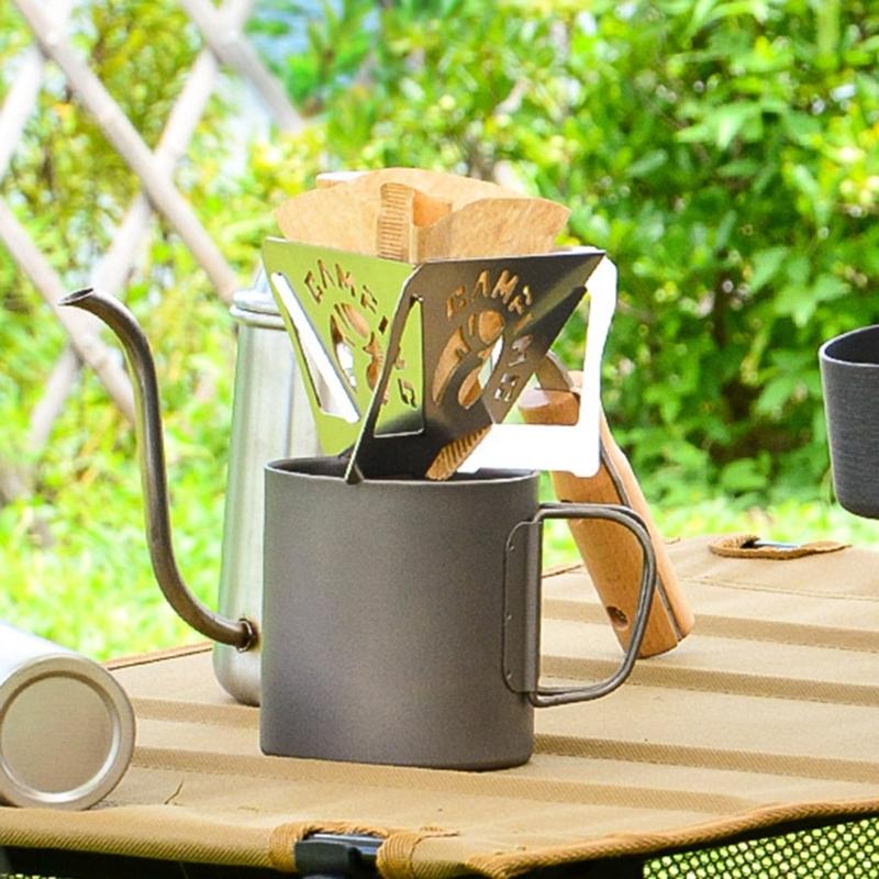 Coffee Hand Rinses Drips Filter Holder Portable Coffee Drips Stand Reusable Filter Cup Outdoor Travel Accessory Enduring