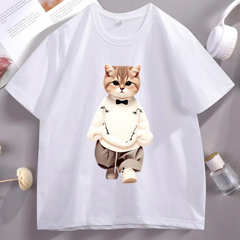 Neon Melting Smiley Face High-quality Pure Cotton Short Sleeved Men Loose Oversized Comfortable Sports T-shirt Street Casual Top