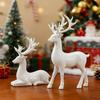 Creative Deer Desktop Ornament Modern Sitting/Standing Position Christmas Deer Statue Cute Exquisite Elk Home Decor Living Room