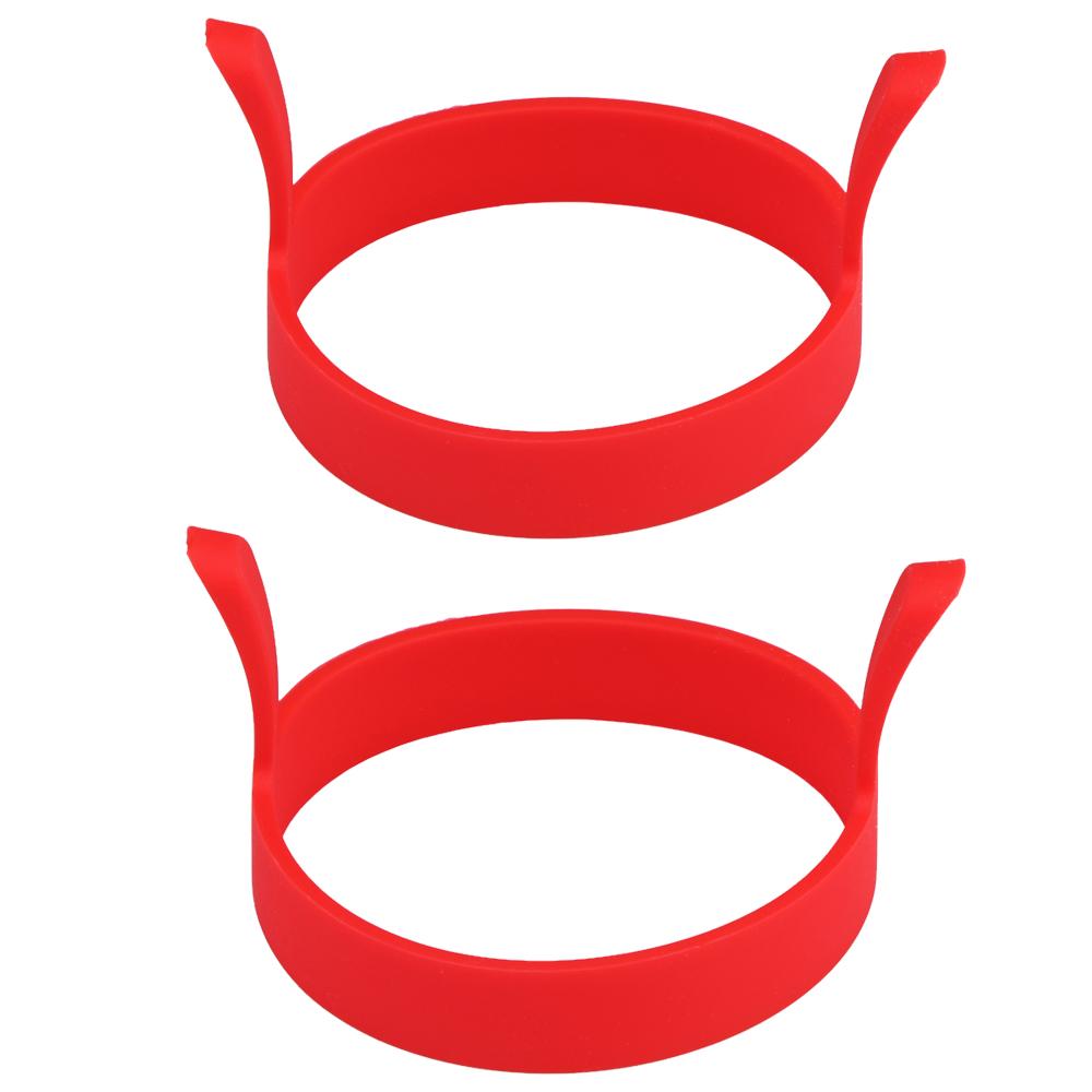 8X Silicone Ring Fried Egg Mold Nonstick Pancake Ring Molds Heat Resistant Multi-function Portable Creative for Cooking DIY Tool