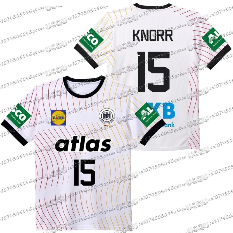 

Немецкая Новая Гандбольная Джерси Футболка Быстросохнущая Дышащая Спортивная Одежда С Коротким Рукавом Мужская и Детская Уличная Фитнес Повседневный Топ S