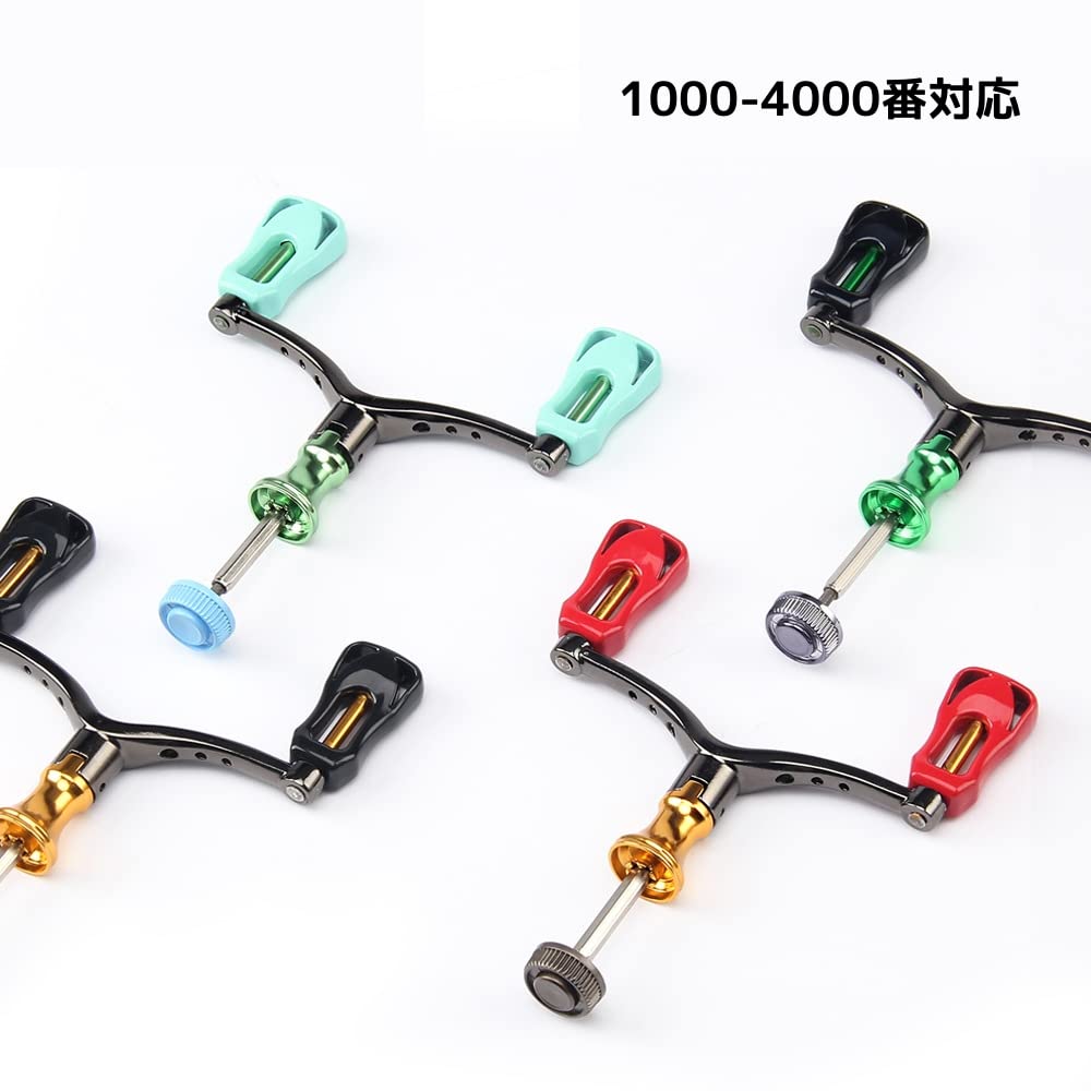 Generic, Compatible/Replacement Double Handle for Daiwa 1000-4000 Spinning Reels, Lightweight, Metal, Folding Handle Knob, Ambidextrous, Replacement