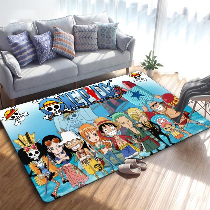Anime One-Piece Adventure Carpet Rug for Living Room Bedroom Home Sofa Decoration,Kids play Non-slip Floor Mat