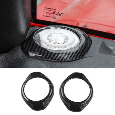 Car A-Sloupek Dekorace reproduktoru Krycí kroužek Obložení rámu Samolepky pro Jeep Wrangler JK 2015 2016 2017 Interiérové doplňky