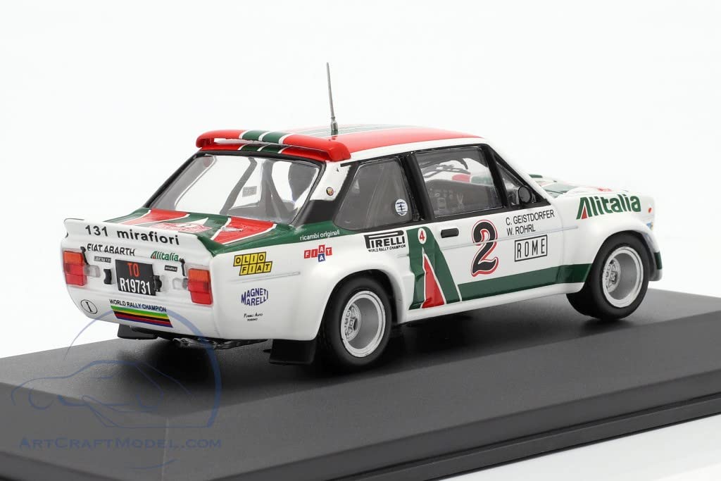 CMR scale FIAT 131 ABARTH Alitalia N2 4th Rally Monte Carlo 1978 1/43