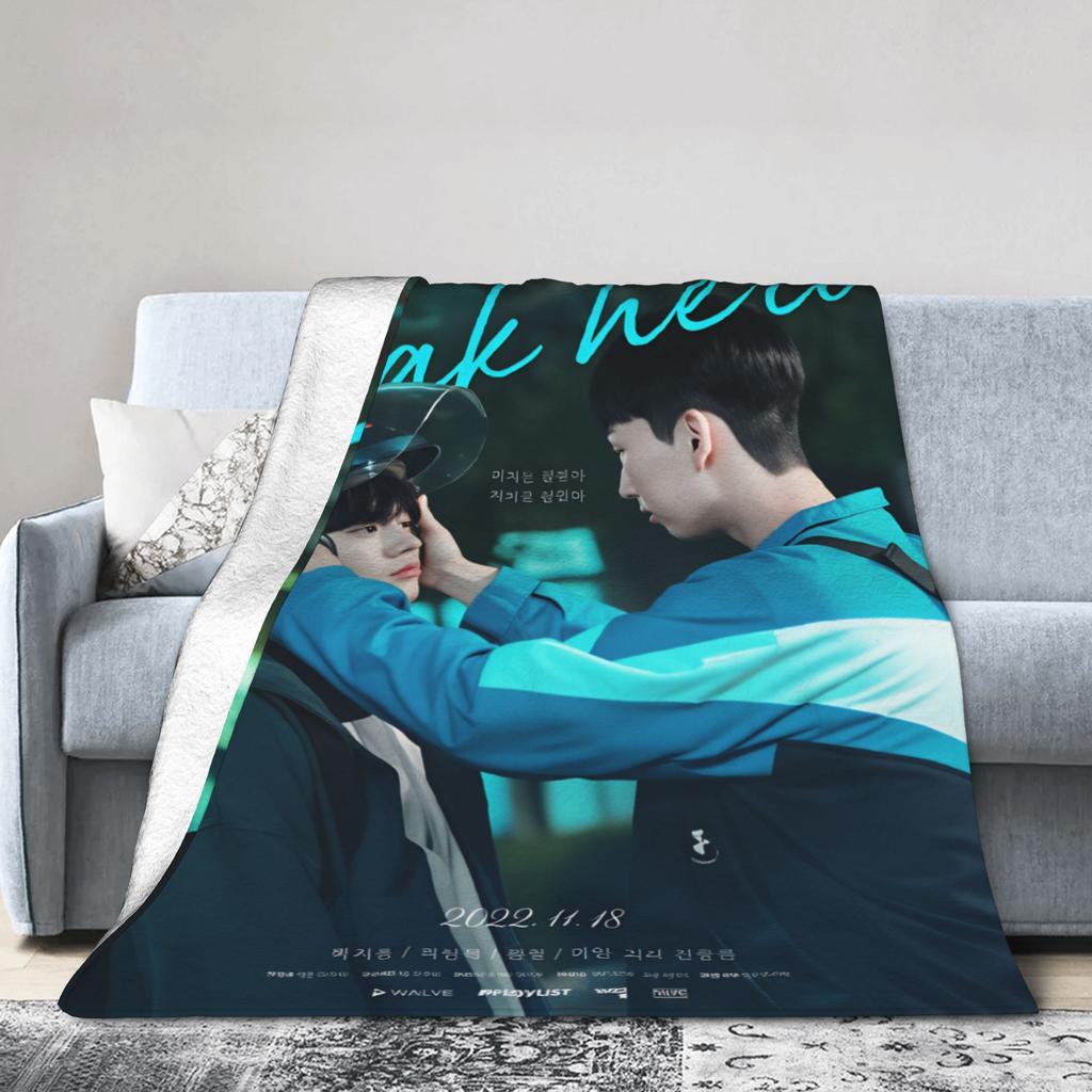 Weak Hero Korean Tv Series Flannel Blanket Winter Soft Warm Throw Blanket for Boy Girl Home Decor Funny Bedspread Sofa Bed Cover