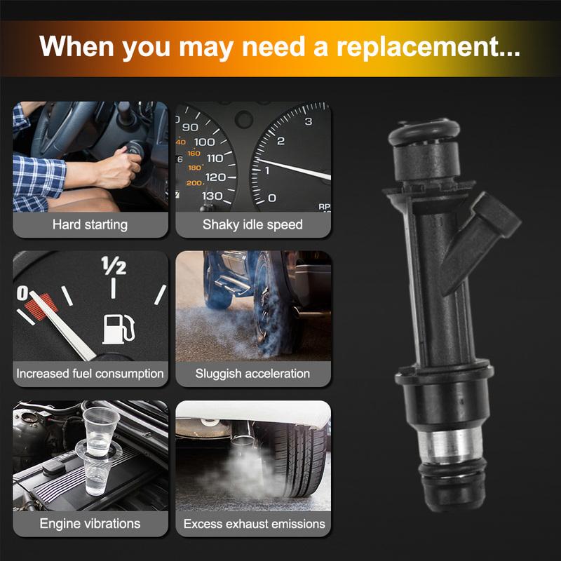 4Pcs Fuel Injectors Nozzle for CHEVROLET AVEO 2004 2005 2006 2007 2008  96386780, A0281A0018