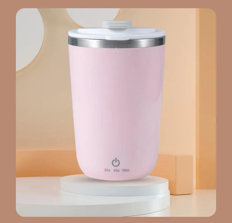 Automatický Elektrický Miešací Pohár Nerezová Oceľ Lenivý Automatický Magnetický Pohár Prenosný Coffee Miešací Pohár