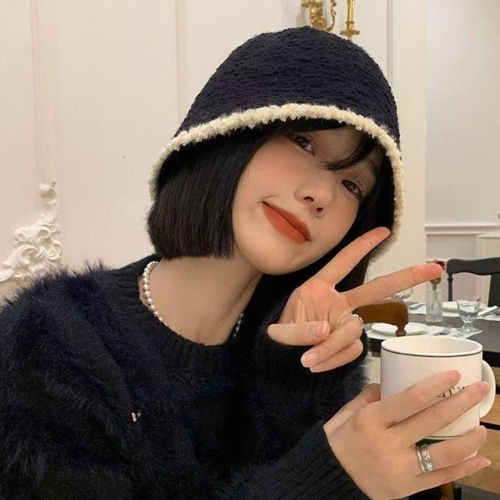 Warm Bucket Cap Windproof Beanies Hat Fashion Winter Hat for Women