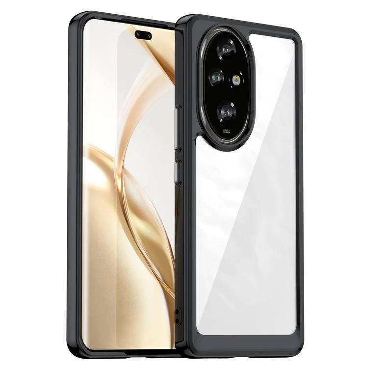 

Чехол для Honor 200 Pro 5G TPU + акриловый защитный чехол для телефона - черный
