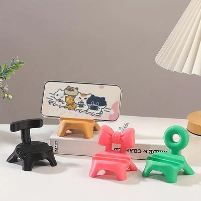 1 Stück Dopamin-Farbe Kreativer Hocker Telefonständer, Schreibtisch Büro Schreibtisch Lustige Dekoration, Tablet Halterständer, Fotorahmen Ständer