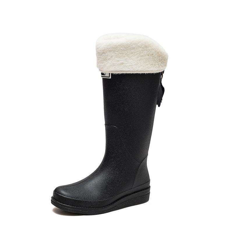 Tall Women's Waterproof Shoes Non-slip and Wear-resistant Rain Shoes Fashionable Korean Version Adult Outer Wear Water Boots Rain Boots