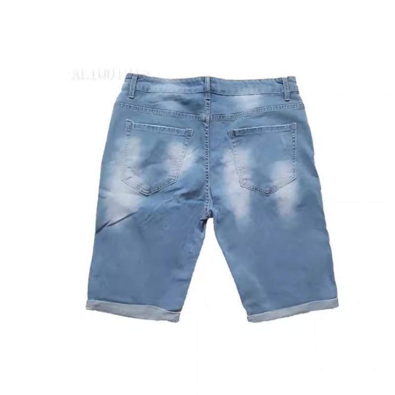 2026 Nuovi Jeans Strappati Casual Elasticizzati alla Moda da Uomo Pantaloni Corti