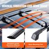 Universal Roof Rack Crossbar Max 48.4" Fits Grooved Side Rails without Gap