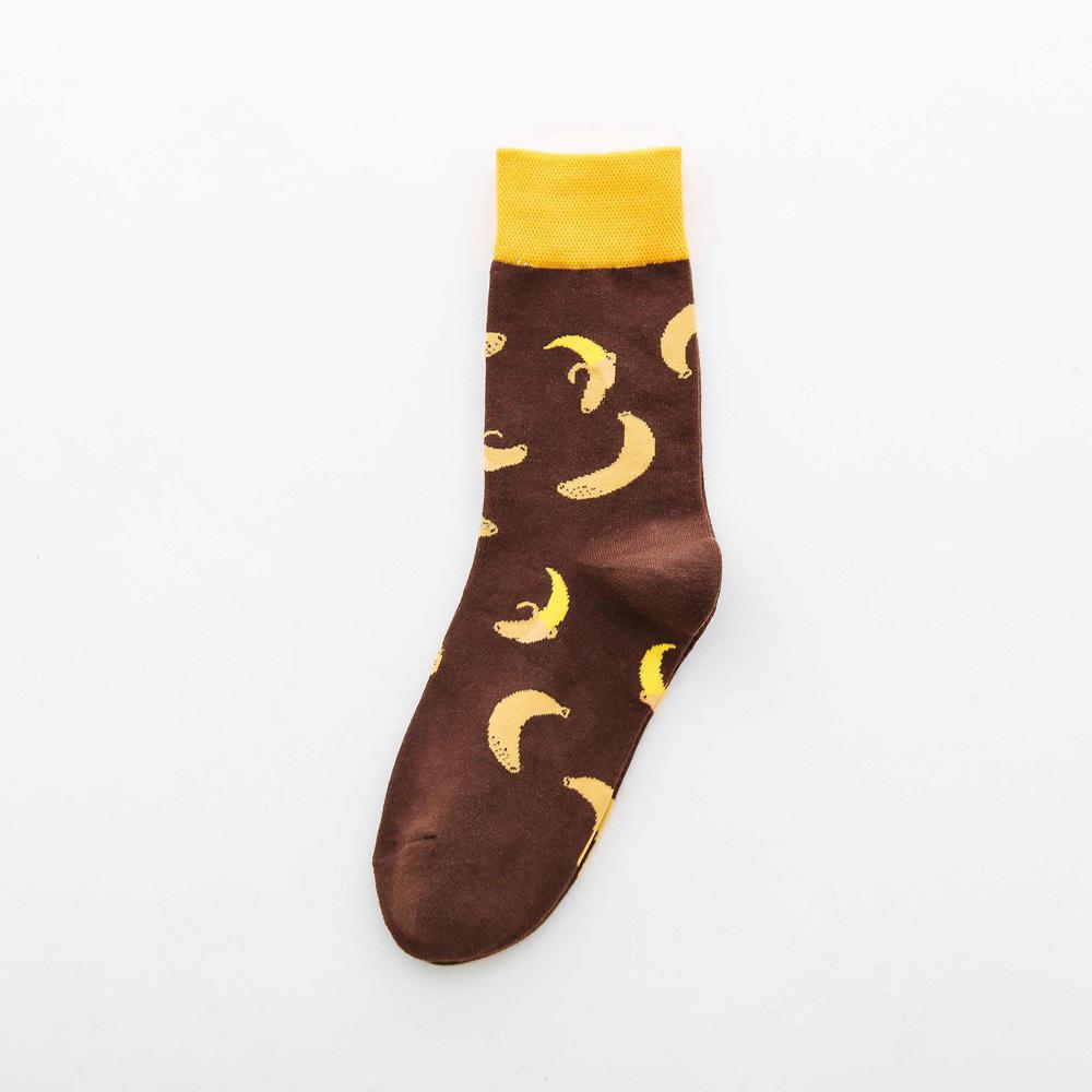 2023 Damen Mid-Tube Fruit Print Baumwollsocken für Frühling und Herbst