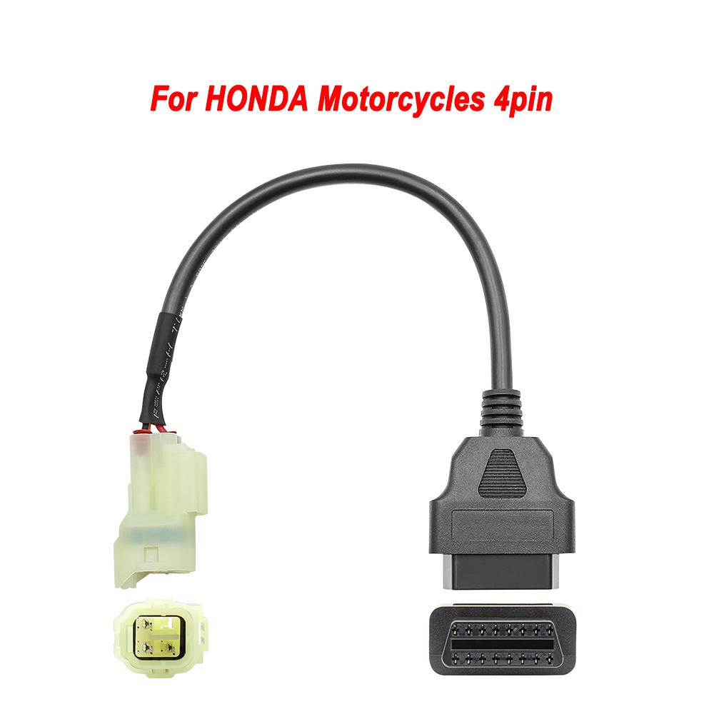OBD2 Connector Universal K CAN For Motorbike 6Pin to 16Pin Adapter Cables For YAMAHA 3Pin For Honda 4Pin For KTM 6 Pin For Ducat