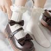 Elastic Sweet Mid-Calf Socks Bowknot Lolita JK Short Sock Breathable Women's Hosiery  Women