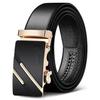 Trendy Youth & Middle-Aged Men's Genuine Leather Automatic Buckle Belt - Korean Style for Casual & Business Wear