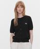 Marie Claire Basic Logo Round Short Sleeve Cardigan (Magbkc02Mbk)