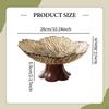 Pedestal Fruit Bowl Food Snack Storage Tray Decorative Multifunctional Holder for
