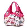 Flower Pu Leather Women Handbag Big Women's Shoulder Bags Famous Brand Design Lady Tote Handbag Colour Printing Crossbody