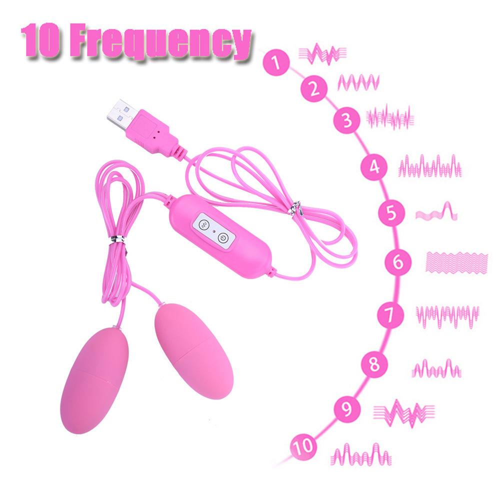 Dual Vibrator 12 Frequenz Vibrierende Ei Klitoris Stimulator USB Erwachsene Produkt Sex Spielzeug für Frauen Weibliche Masturbation