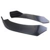 2X Universal Front Bumper Splitter Lip Body Protector Diffuser Kit For Car Black