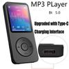 MP3 MP4 Player Bluetooth-Compatible5.0 Music Stereo Player 1.8in Color Screen with E-book/FM Radio/Recording