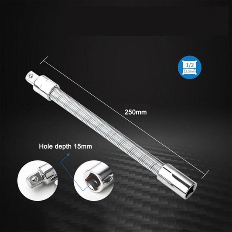 

Адаптер для гибкой головки с приводом 1/4 3/8 1/2, металлический вал, головка для преобразования, удлинитель ключа с трещоткой и высоким крутящим моментом