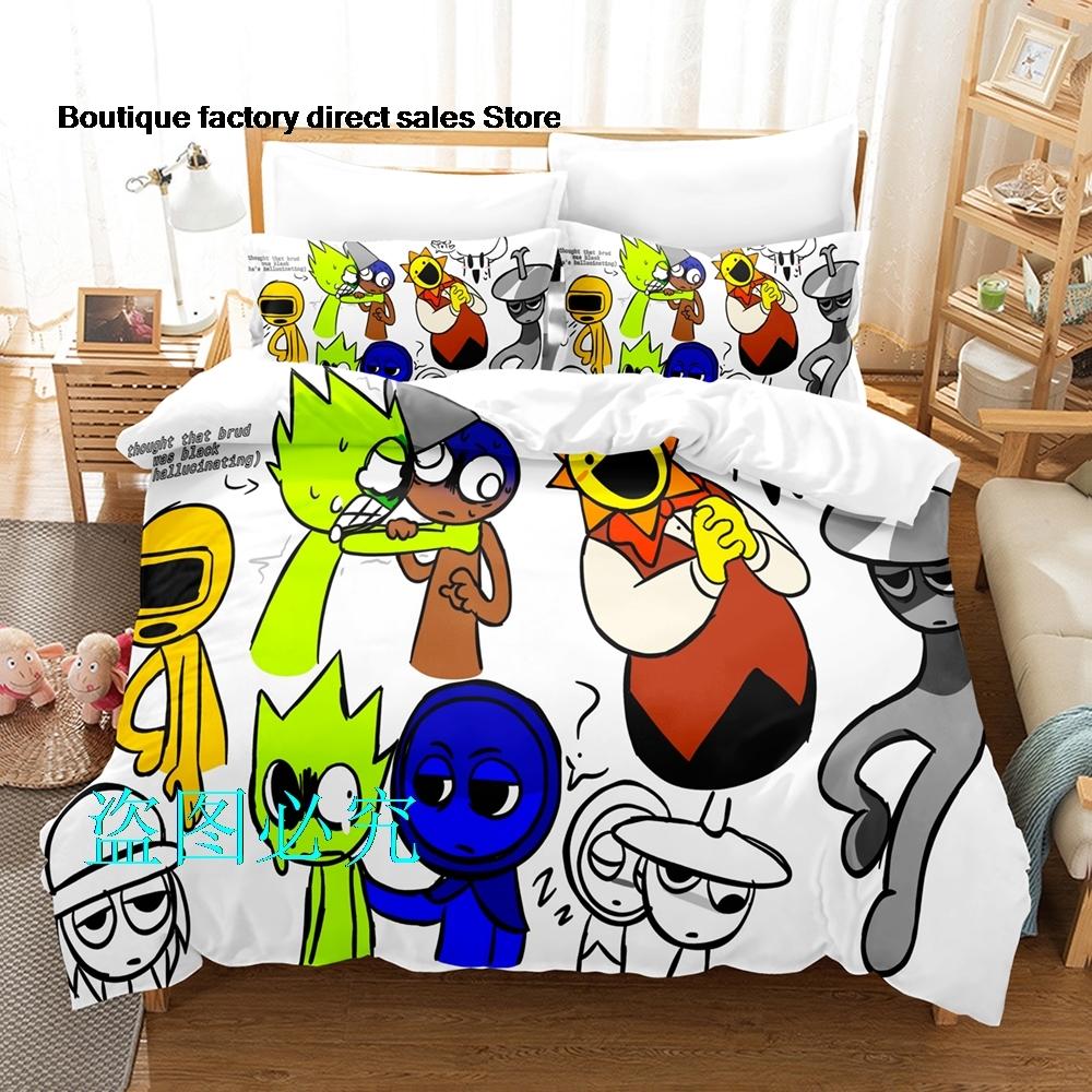 Western Style Bedding Set Sea Turtle Bedlinen White Quilt Set with Pillow Cover Super King Beds 3d Comfortable Thick Bedclothes