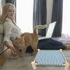 NOLITOY Cat Bed Summer Pet Freestanding Stylish Cat Cat Sleeping Scratching Blue Hammock, Bed, Wooden, Breathable, Striped, Hammock, Sofa, Area, Area,