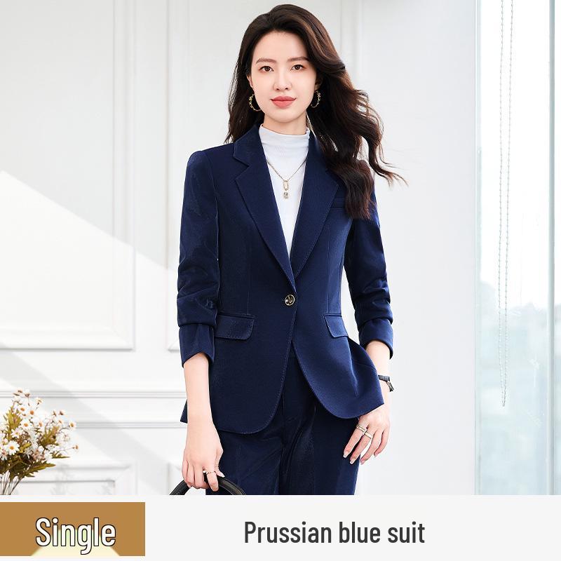 Zihong Red High-End Autumn/Winter Professional Commuter Suit