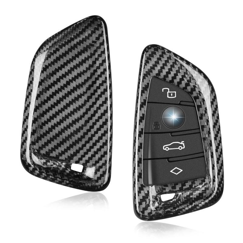 Key Fob Cover for BMW 2 Series 4 Series I4 M2 X4M 2024 Smart Key  Carbon Fiber Key Fob Case Shell Protector for BMW Smart Key